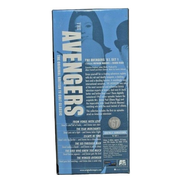 The Avengers The 67 Collection: Set 1 VHS, 1999, 3-Tape Set - Picture 2 of 6